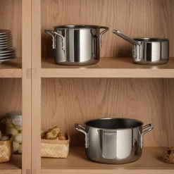 Stainless Steel grytesett 3 deler keramisk Slip-Let® belegg