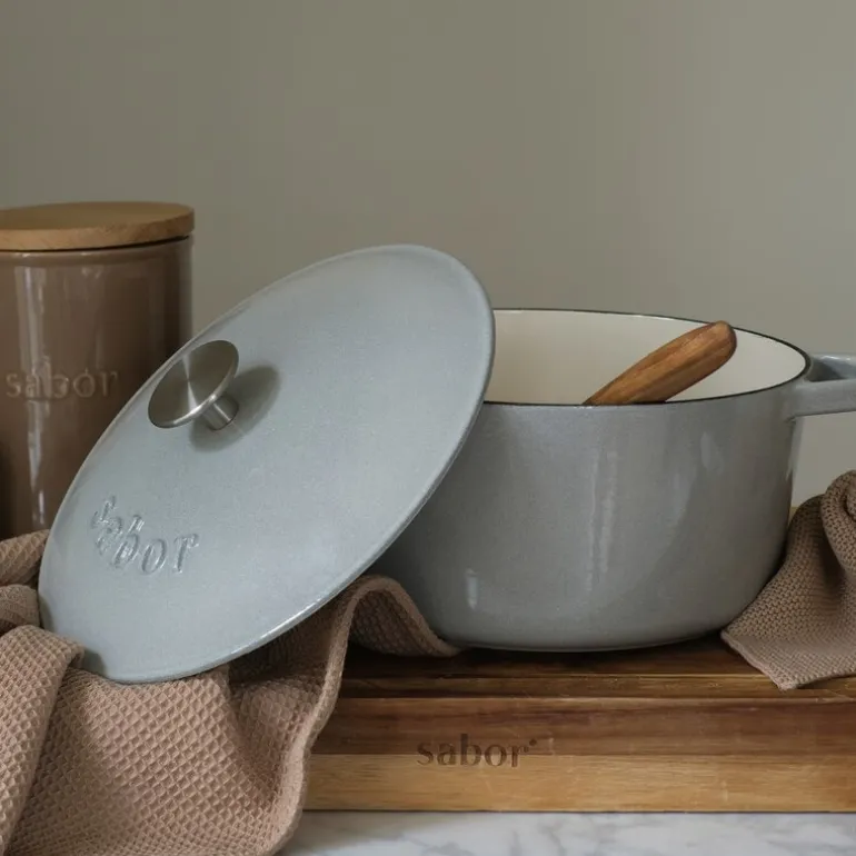 Støpejernsgryte 4,4 L storm grey