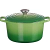 Støpejernsgryte dyp 5L bamboo green