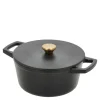 Støpejernsgryte 3,6L 22,5 cm svart