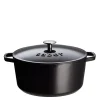 Støpejernsgryte 4,4L svart