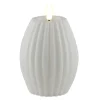 Stripe LED kubbelys 10x7,5cm hvit