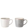 Studio Grey riflet krus 40 cl 2 stk