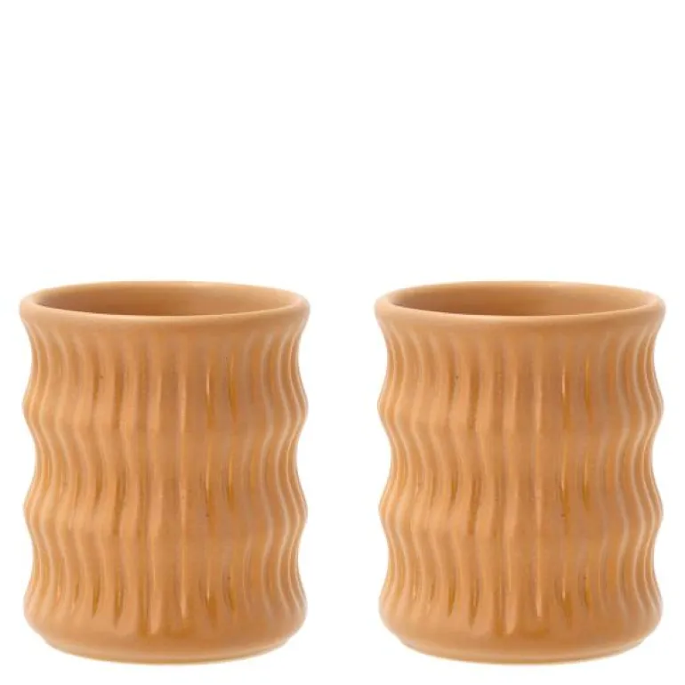Styles krus m/ riflet mønster 30 cl 2 stk amber