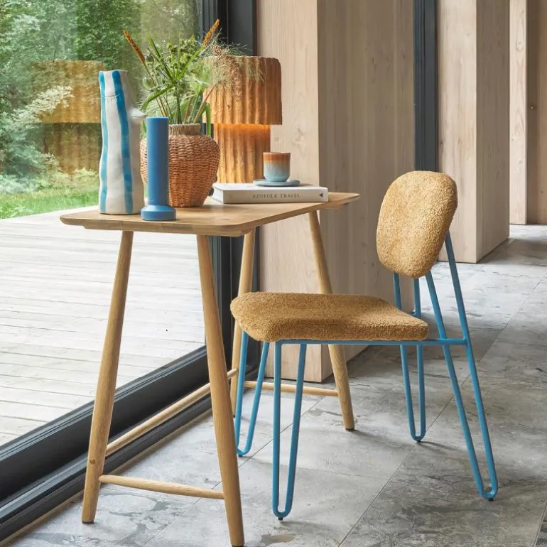 Styles vase m/ nebb og øyevipper 34 cm blå