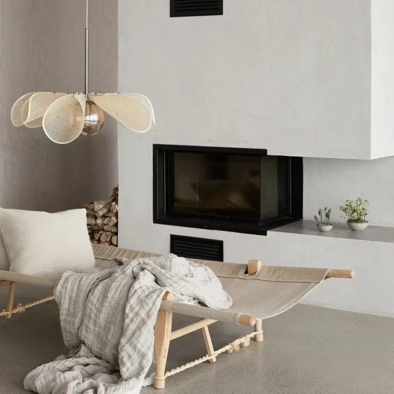 Styrka taklampe 63 cm beige