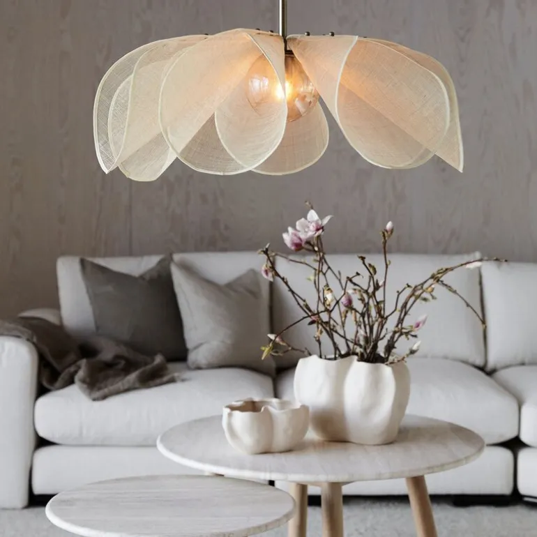 Styrka taklampe 75 cm beige