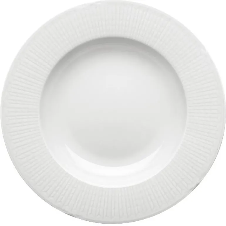 Swedish Grace dyp tallerken 25 cm snø/hvit