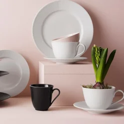Swedish Grace dyp tallerken 25 cm snø/hvit