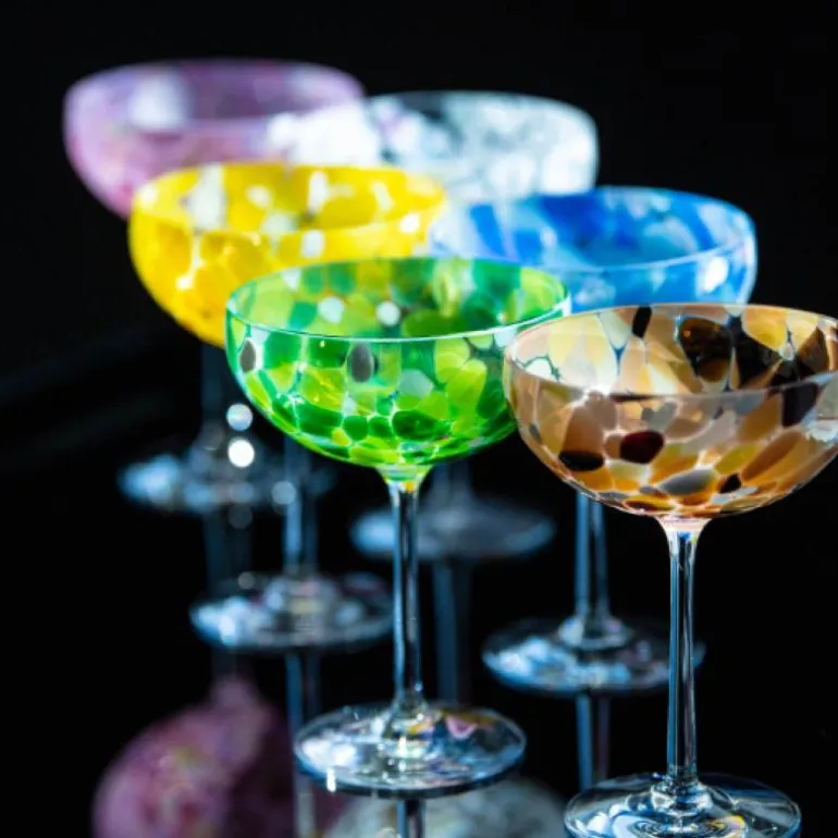 Swirl champagneglass 22 cl gul