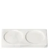 Tabletopper brett for kverner 15 cm hvit marmor