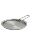 Tallerkenlokk 16 cm rustfritt stål
