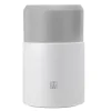 Thermo mattermos m/skje 70 cl sølv/hvit