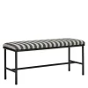 Toda benk 100x39x45 cm svart/off-white