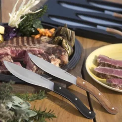 Tomahawk steakknivsett 4 stk mørkt skaft