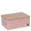 Top Fit Medium høy oppbevaringskurv m/lokk 24x18x11 cm copper blush