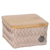 Top Fit Tiny oppbevaringskurv m/lokk 13x13x8 cm caffè latte