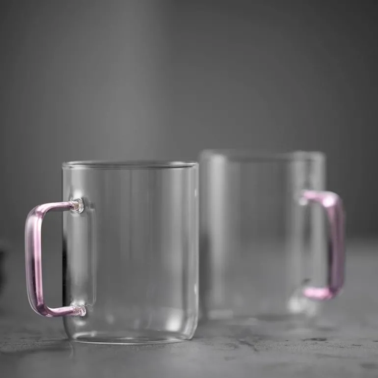 Torino glasskrus 40 cl 2 stk rosa