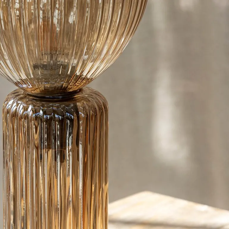 Toulipa bordlampe 40 cm amber