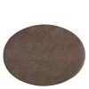 Troja dekkebrikke 45x33 cm oval kaffe