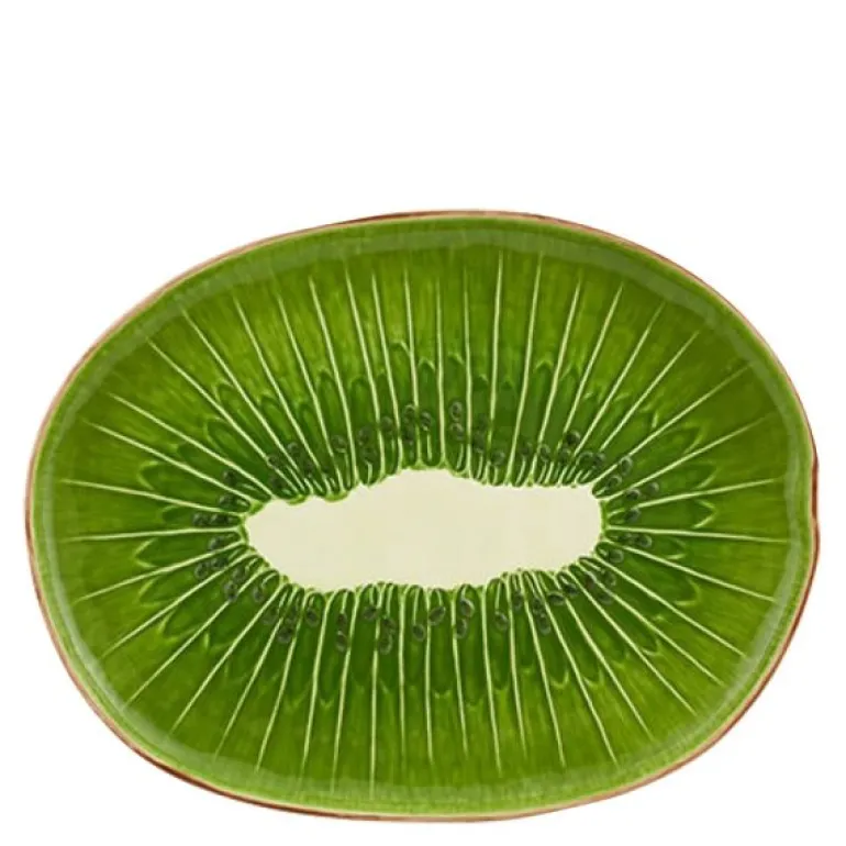 Tropical Fruits serveringsfat 40,2x31,1 cm kiwi grønn