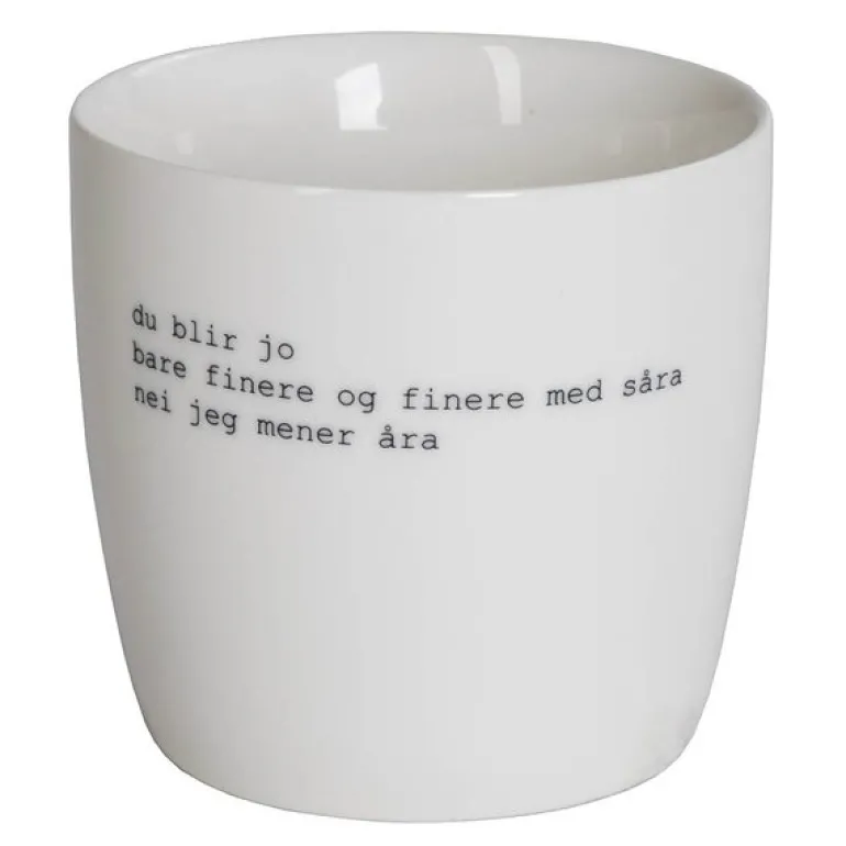 Trygve Skaug krus du blir jo bare finere 30 cl hvit