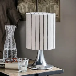 Tulip bordlampe 38 cm sølvfinish