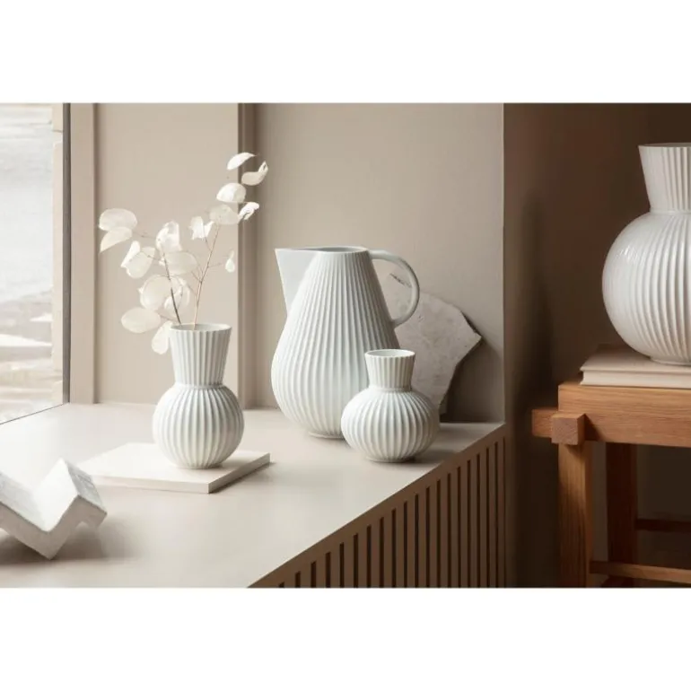 Tura vase 14,5 cm porselen hvit