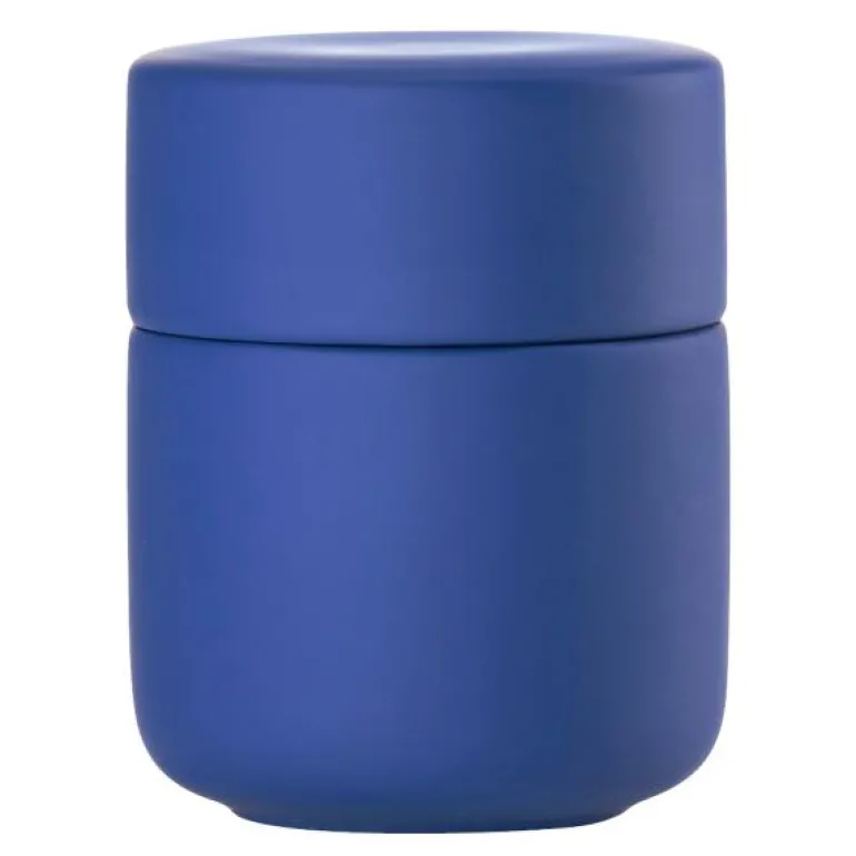 Ume krukke med lokk 10 cm indigo blue