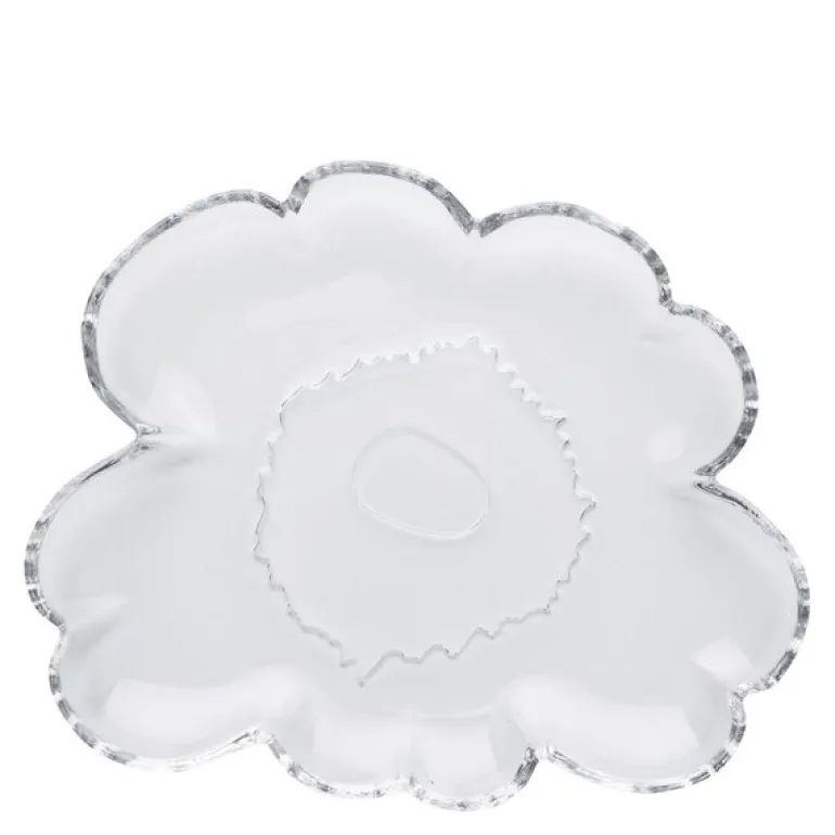 Unikko asjett 20 cm blomsterform klar