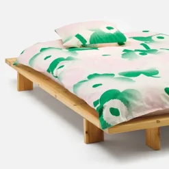 Unikko putetrekk 50x60 cm hvit/rosa/grønn