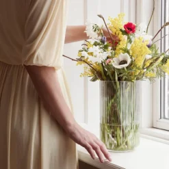 Vase 25 cm klar