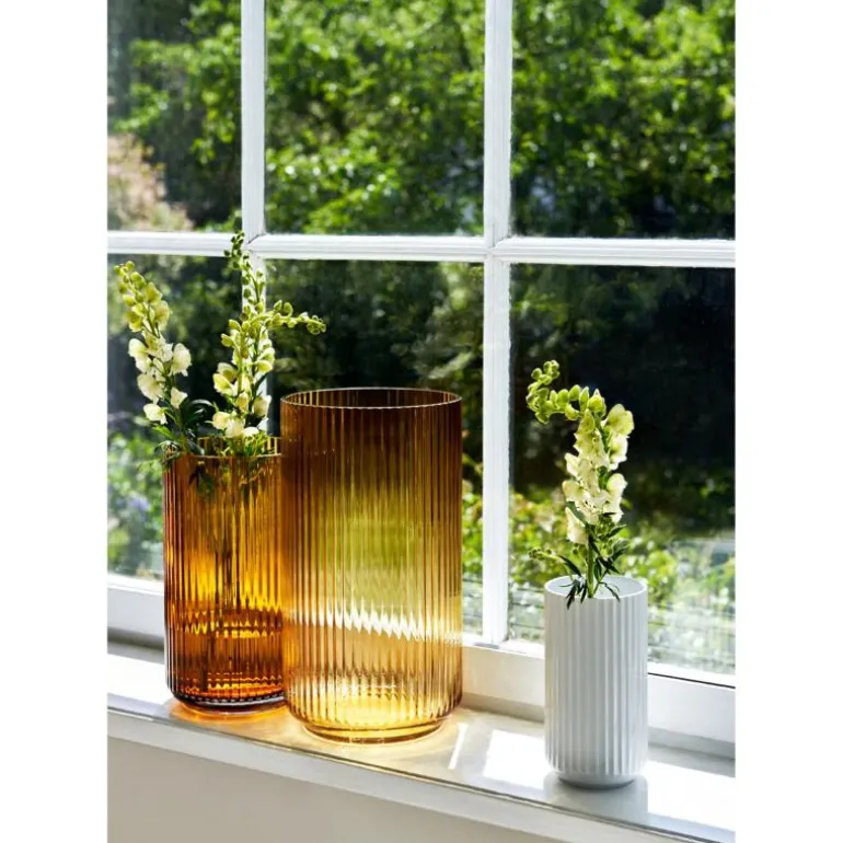 Vase h31 cm amber