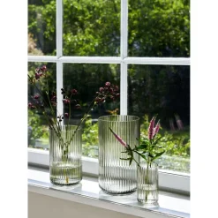 Vase h31 cm smoke