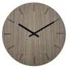 Walnut veggklokke 28 cm valnøtt m/svart viser