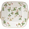 Wild Strawberry serveringsfat firkantet 27 cm