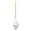 Winter Glow ornament kornet 5x8 cm