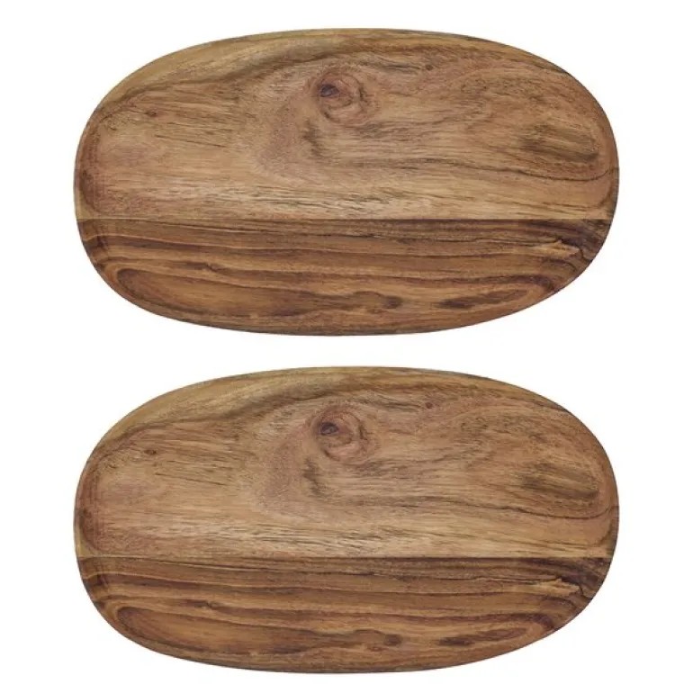 Wood brett 33x19 cm 2 stk akasie