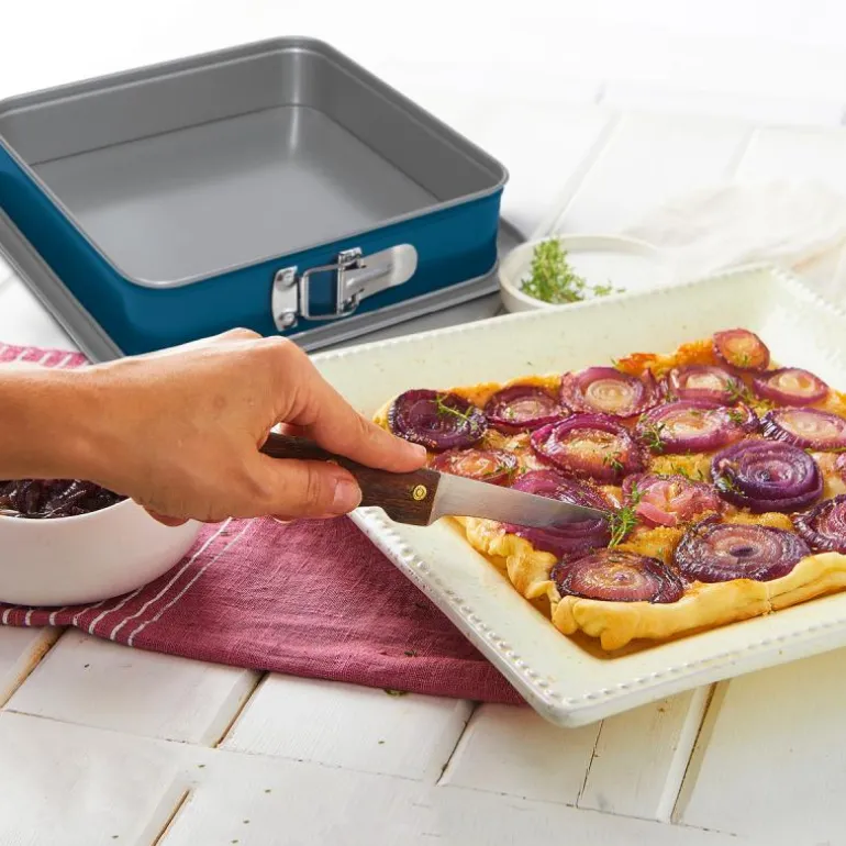Xbake springform firkant 24 cm blå