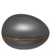Zen eggeskål 16x11 cm petrol/brun